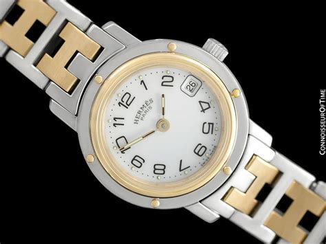 hermes clipper watch gold|hermes women's watches.